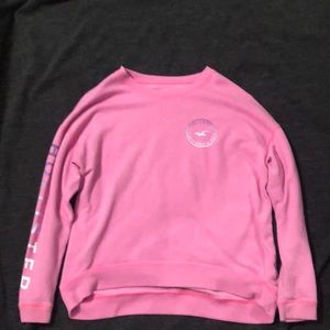 Pink hollister sweatshirt